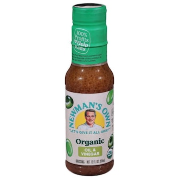 Newman's Own Dressing, Organic, Oil & Vinegar