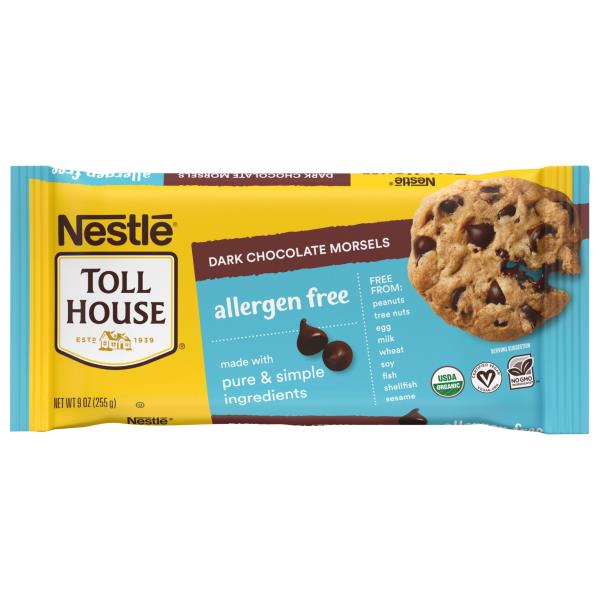 Toll House Morsels, Organic, Dark Chocolate, Allergen Free