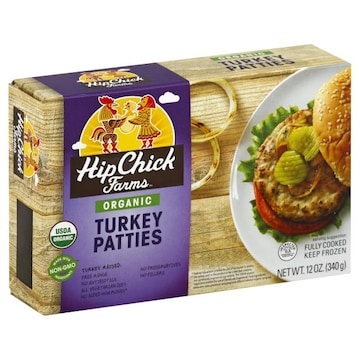 Hip Chick Farms Turkey Patties, Organic