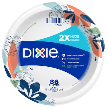 Dixie 10.0625 Inch Plates