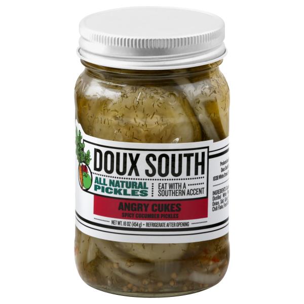 Doux South Cucumber Pickles, Spicy, Angry Cukes | Publix Super Markets