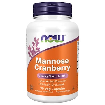 NOW Mannose Cranberry, Veg Capsules