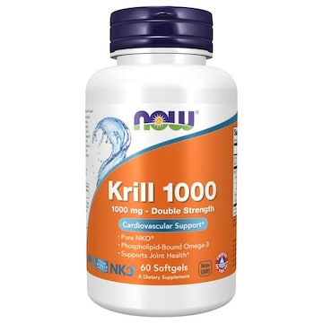 NOW Krill 1000, Double Strength, 1000 mg, Softgels