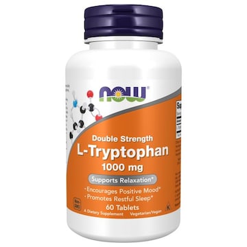NOW L-Tryptophan, Double Strength, 1000 mg, Tablets