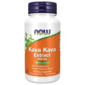 Now Kava Kava Extract, 250 mg, Veg Capsules