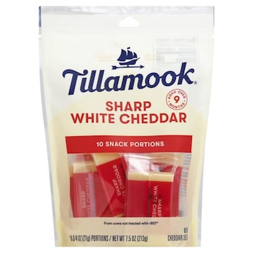 Tillamook Cheese, Sharp White Cheddar, Snack Portions