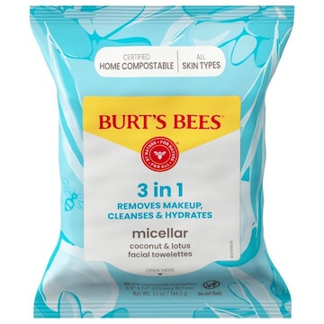 Burt's Bees 3 in 1 Micellar Coconut & Lotus Facial Towelettes