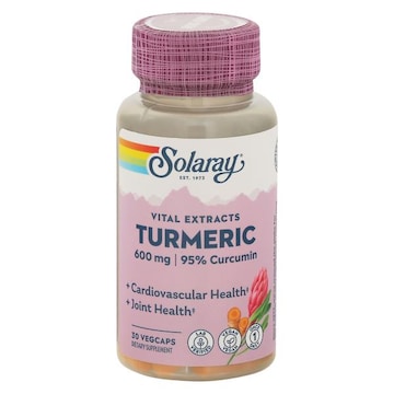 Solaray Turmeric, 600 mg, Vital Extracts, VegCaps