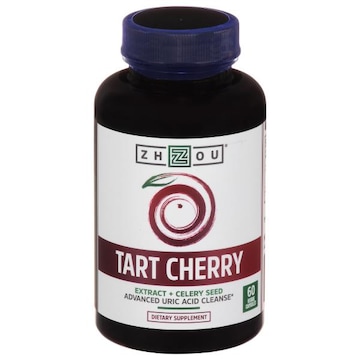 Zhou Advanced Uric Acid Cleanse, Tart Cherry, Veggie Capsules