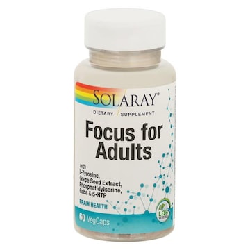 Solaray Brain Health, Focus for Adults, VegCaps