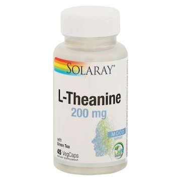 Solaray L-Theanine, 200 mg, with Green Tea, VegCaps