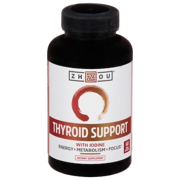 Zhou Thyroid Support, with Iodine, Veggie Capsules