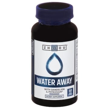 Zhou Water Away, with Dandelion & Potassium, Veggie Capsules