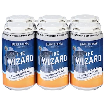 Barrel of Monks Brewing Belgian White Ale The Wizard Beer