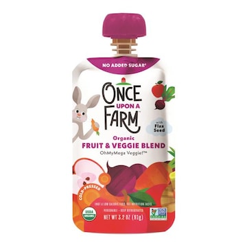 Once Upon a Farm OhMyMega Veggie! Organic Kids Snack Pouch