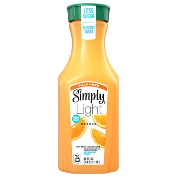 Simply Juice, Orange, Light, Pulp Free