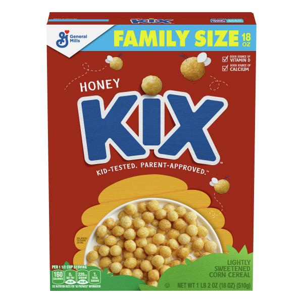 Kix Cereal, Honey, Family Size