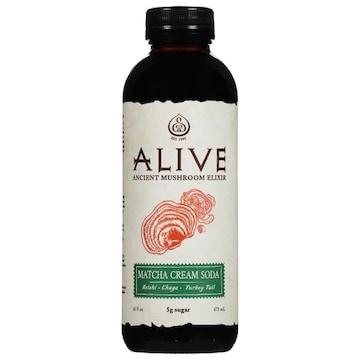 Alive! Matcha Cream Soda Ancient Mushroom Elixir