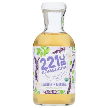 221 B.C. Kombucha, Lavender + Moringa, Mental Clarity