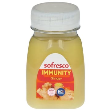 Sofresco Juice, with Live Cultures, Ginger, Immunity