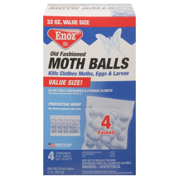 Enoz Moth Balls, Old Fashioned, Value Size | Publix Super Markets