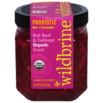 Wildbrine Kraut, Organic, Red Beet & Cabbage, Probiotic
