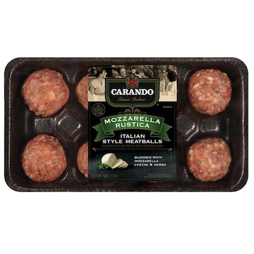 Carando Meatballs, Mozzarella Rustica, Italian Style