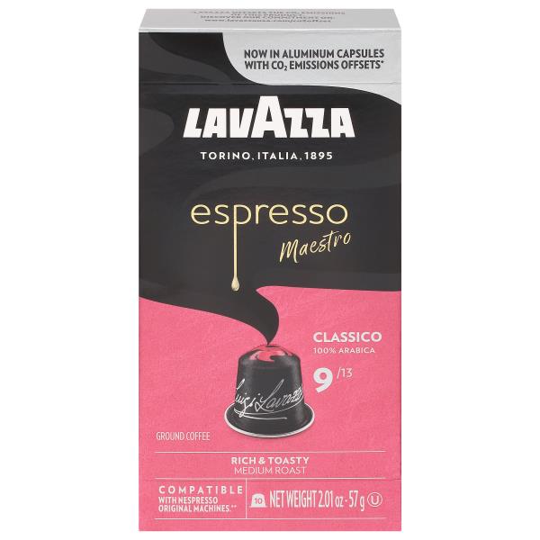 Lavazza Coffee, Ground, Intensity 8, Espresso Armonico, Capsules