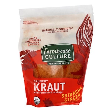 Farmhouse Culture Kraut, Sriracha Ginger, Crunchy