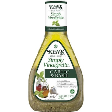 Ken's Steak House Simply Vinaigrette Garlic & Basil Dressing