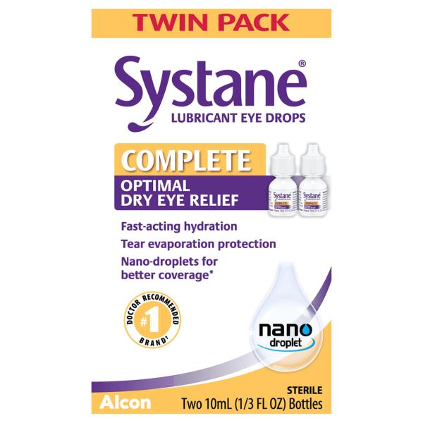 Systane Eye Drops, Lubricant, Complete, Twin Pack Publix Super Markets