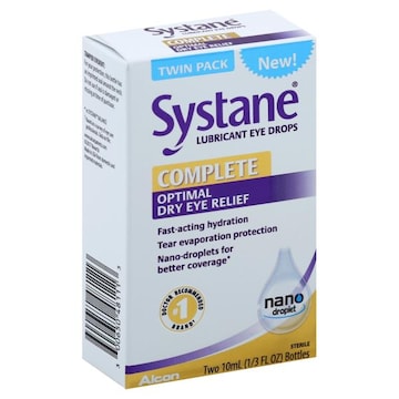 Systane Eye Drops, Lubricant, Complete, Twin Pack
