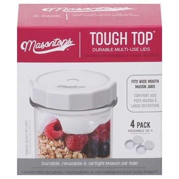 Masontops Tough Top Lids, Durable, Multi-Use