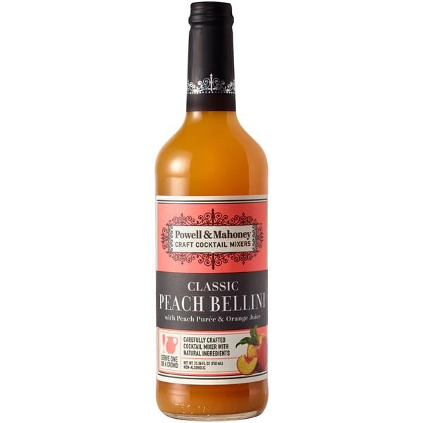Powell & Mahoney Limited Peach Bellini Mix Cocktail Mixer Publix