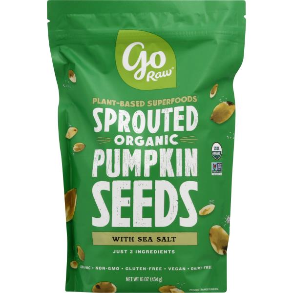 Go Raw Pumpkin Seeds with Sea Salt, Sprouted Publix Super Markets