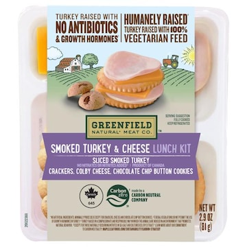 Greenfield Natural Meat Co. Lunch Kit, Smoked, Turkey & Cheese