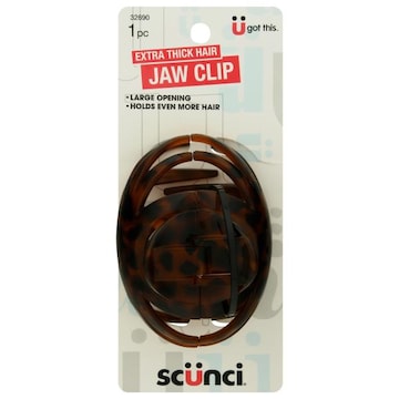 Scunci Jaw Clip, Extra Thick Hair