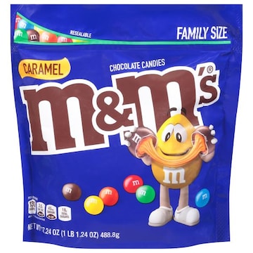 M&M's Chocolate Candies, Caramel, Family Size