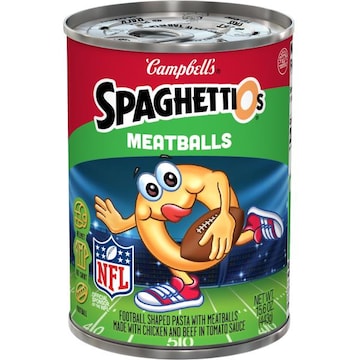 Campbell's® SpaghettiOs® Football Shaped Canned Pasta with Meatballs