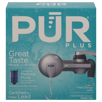 Pur Plus Faucet Filtration System, Metallic Grey