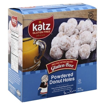 Katz Donut Holes, Gluten Free, Powdered