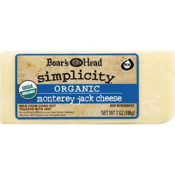 Boar's Head Simplicity Cheese, Organic, Monterey Jack