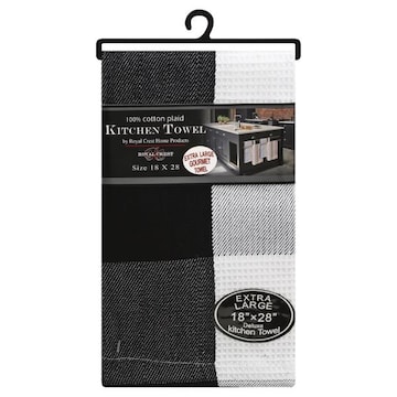 Royal Crest Kitchen Towel, Deluxe, Extra Large, 18 Inch x 28 Inch
