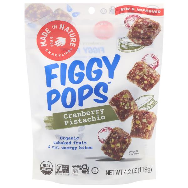 Made in Nature Figgy Pops, Cranberry Pistachios Publix Super Markets