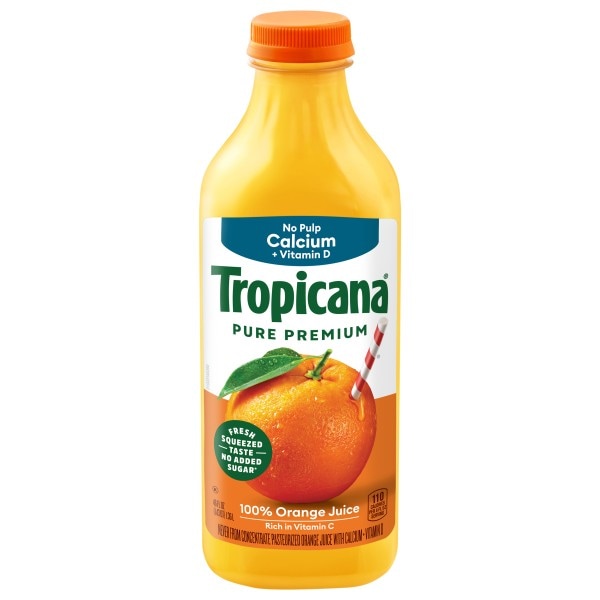 Tropicana Pure Premium 100% Orange Juice, with Calcium and Vitamin
