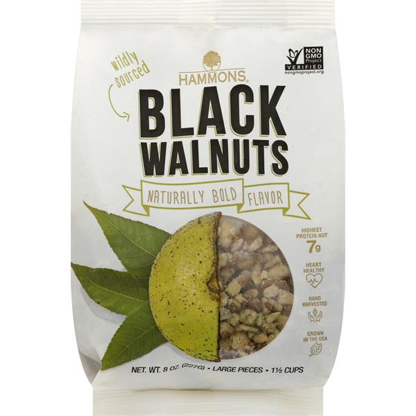Hammons Walnuts, Black, Large Pieces Publix Super Markets