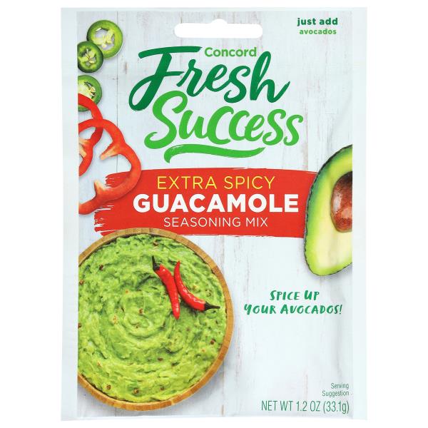 Concord Foods Fresh Success Seasoning Mix, Extra Spicy Guacamole