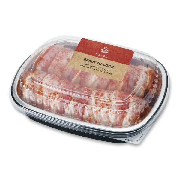 Aprons Bacon Wrapped Pork Tenderloin, Cajun Style Seasonedprepared
