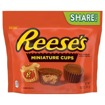 Reese's Puffs Miniature Cups, Milk Chocolate & Peanut Butter, Share Pack