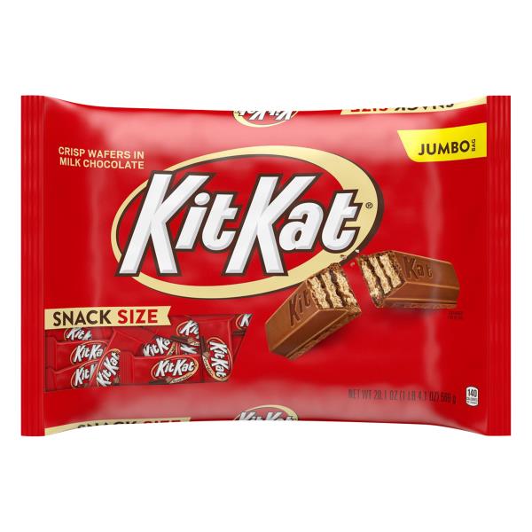 Kit Kat Crisp Wafers in Milk Chocolate, Snack Size, Jumbo Bag